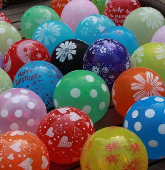 Various types of balloons
