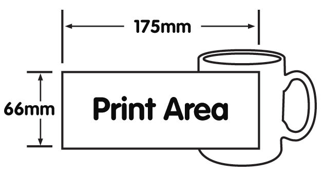 11 oz sublimation mug template size