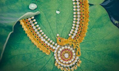 Coral Pearl Gold Necklace