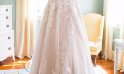 Pink wedding dresses for summer