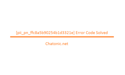 pii pn ffc8a5b90254b1d3321e Error Code Solved 1