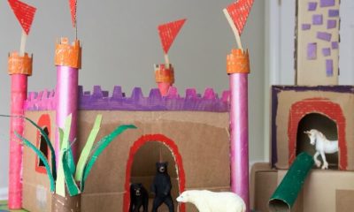 Make a Castle Out of Cardboard for a School Project